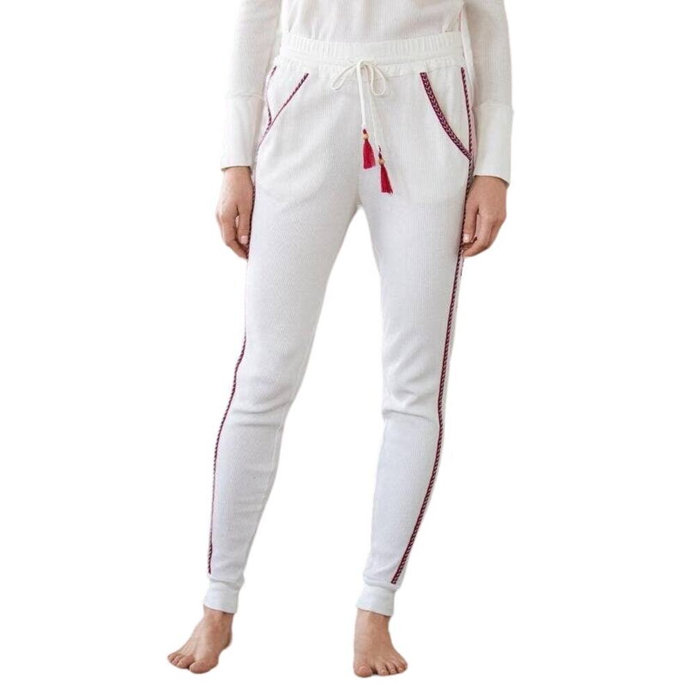 Sundance Womens Ingrid Henley Comfy Casual Pants Thermal Knit Southwestern Small
